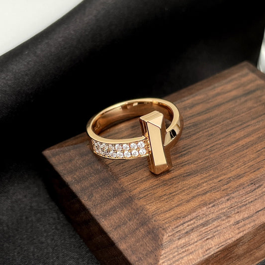 [Ornora Jewelry]T WIDE DIAMOND RING