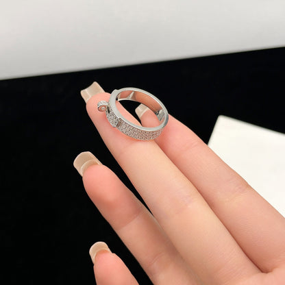[OrnoraJewelry]KELLY SILVER DIAMOND RING