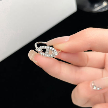 [OrnoraJewelry]RONDE SMALL SILVER DIAMOND RING