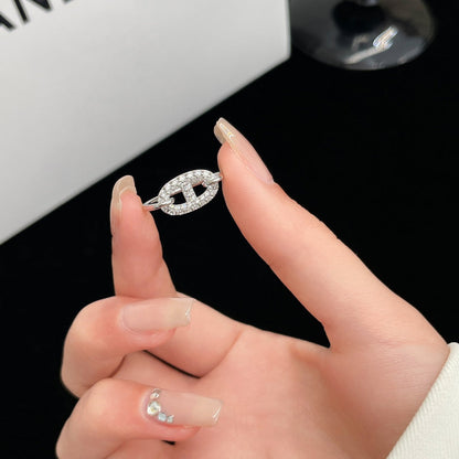 [OrnoraJewelry]RONDE SMALL SILVER DIAMOND RING