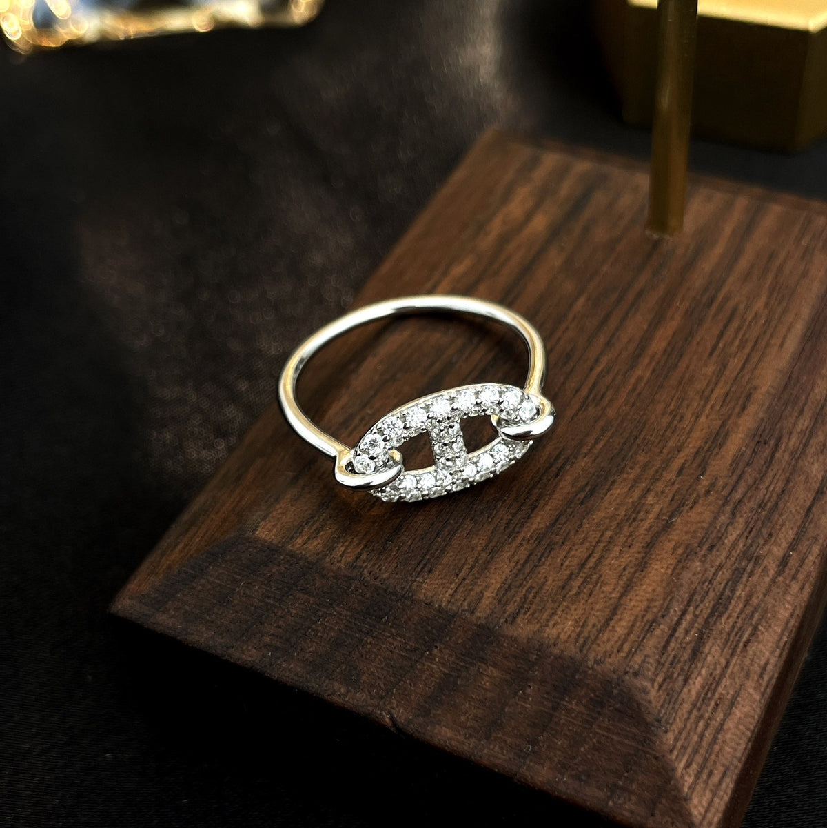 [OrnoraJewelry]RONDE SMALL SILVER DIAMOND RING