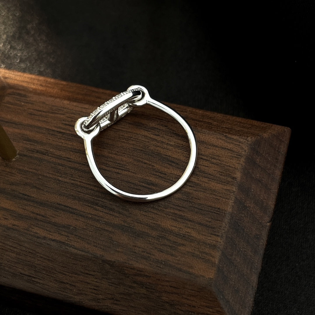 [OrnoraJewelry]RONDE SMALL SILVER DIAMOND RING