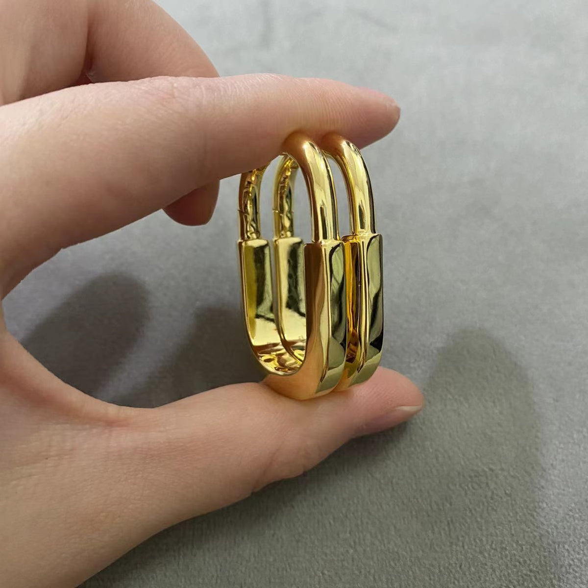 [Ornora Jewelry]LOCK MEDIUM EARRINGS