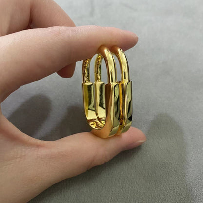 [Ornora Jewelry]LOCK MEDIUM EARRINGS