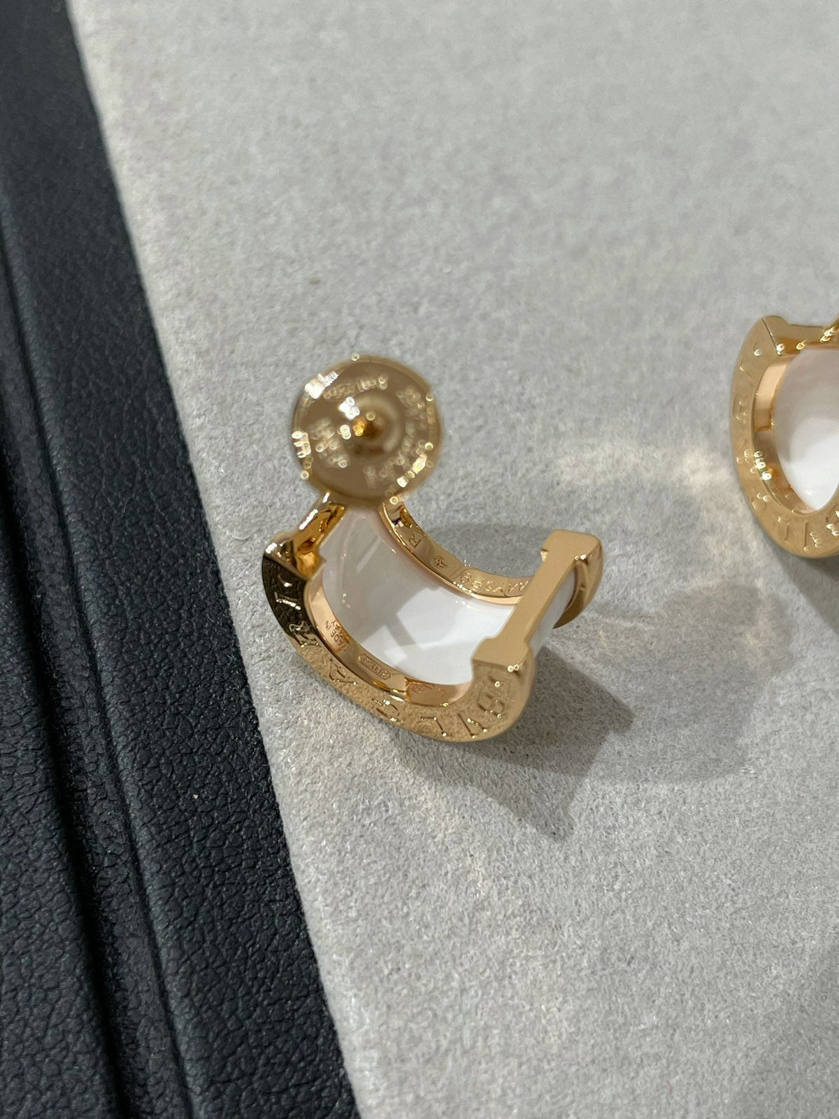 [OrnoraJewelry]ZERO 1 PINK GOLD CERAMIC EARRINGS
