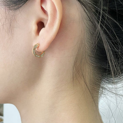 [OrnoraJewelry]LOVE DIAMOND EARRINGS