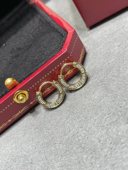[OrnoraJewelry]LOVE DIAMOND EARRINGS