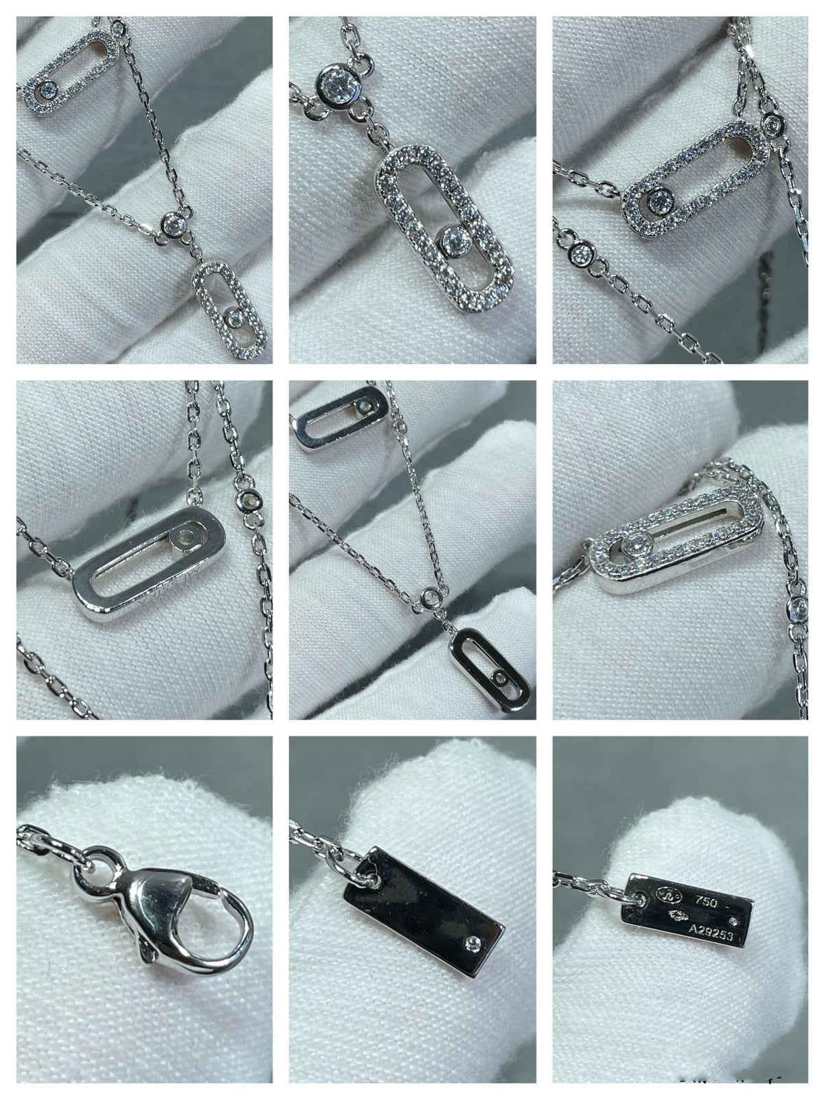 [OrnoraJewelry]MOVE 2 ROW DIAMOND NECKLACE