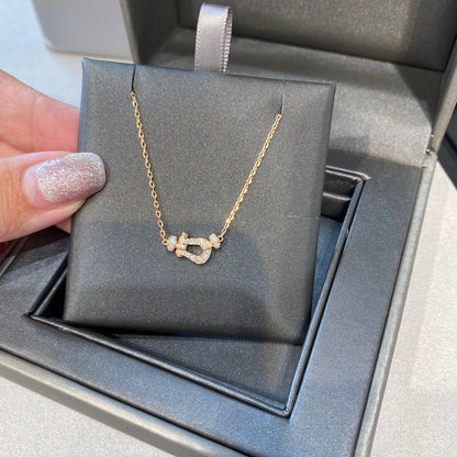 [OrnoraJewelry]FORCE 10 DIAMOND PINK GOLD NECKLACE MINI MODEL
