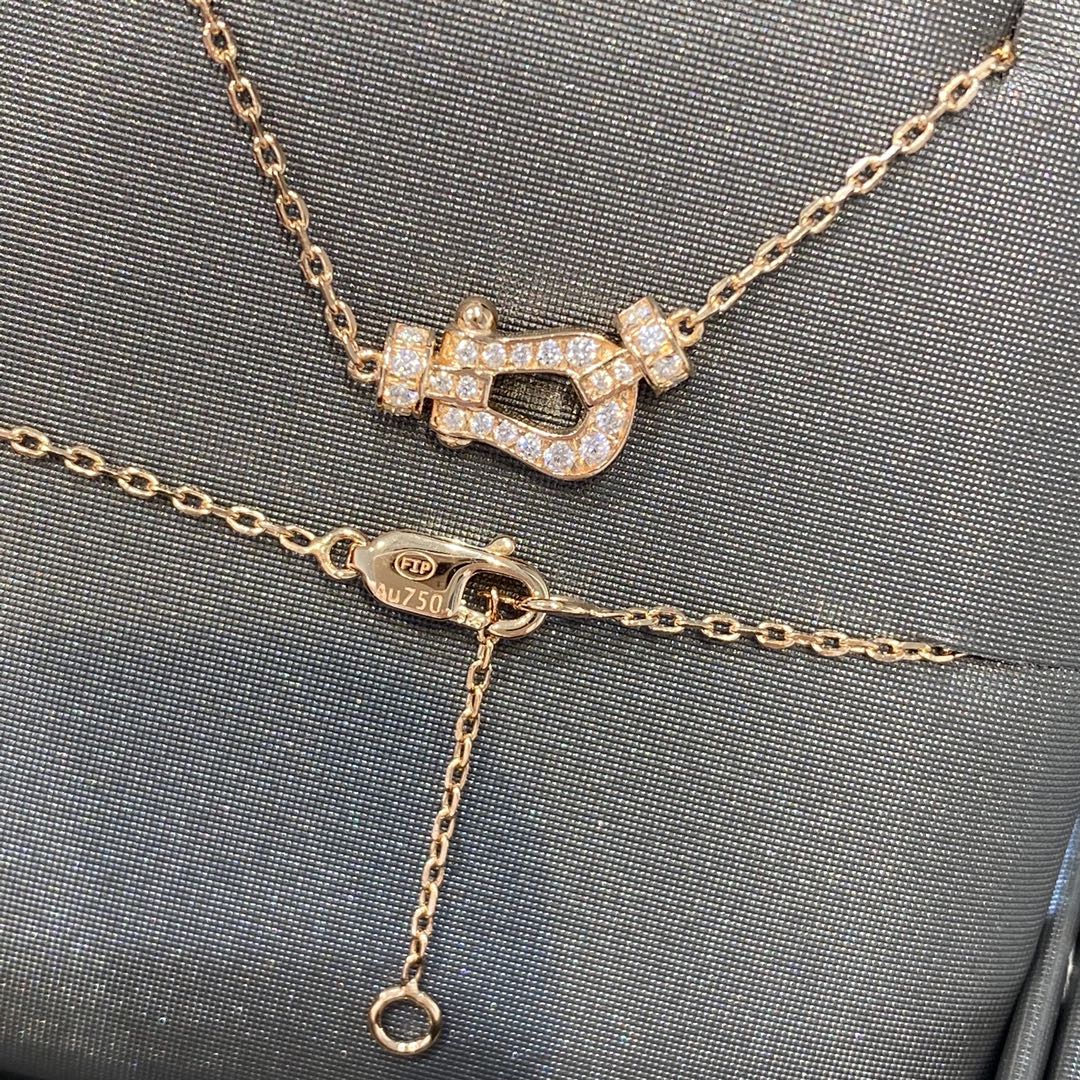[OrnoraJewelry]FORCE 10 DIAMOND PINK GOLD NECKLACE MINI MODEL