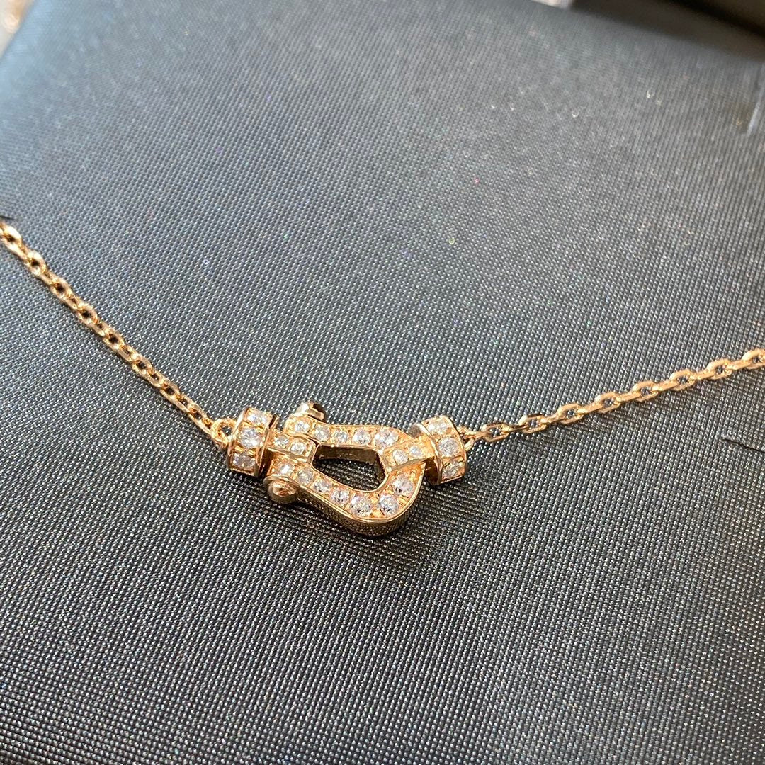 [OrnoraJewelry]FORCE 10 DIAMOND PINK GOLD NECKLACE MINI MODEL