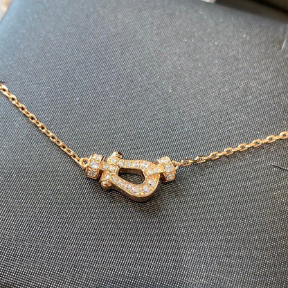 [OrnoraJewelry]FORCE 10 DIAMOND PINK GOLD NECKLACE MINI MODEL