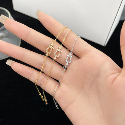 [OrnoraJewelry]FORCE 10 FULL DIAMOND BUCKLE CHAIN LINK MINI MODEL
