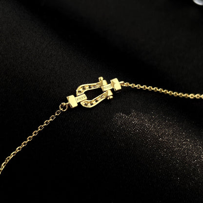 [OrnoraJewelry]FORCE 10 FULL DIAMOND BUCKLE CHAIN LINK MINI MODEL