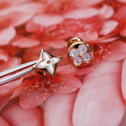 [OrnoraJewelry]OrnoraAND SUN PINK GOLD MOP STUD EARRINGS