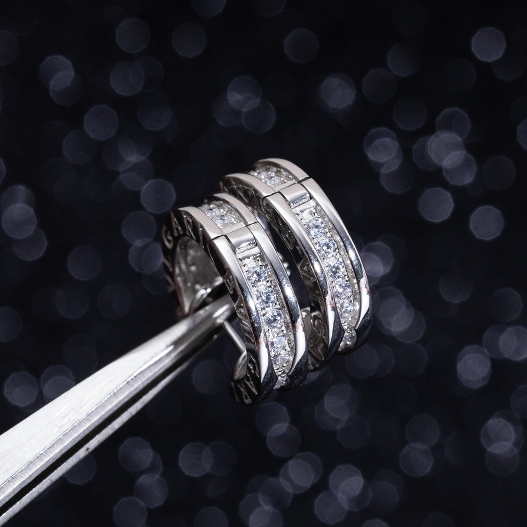 [OrnoraJewelry]ZERO 1 MINI SILVER DIAMOND EARRINGS