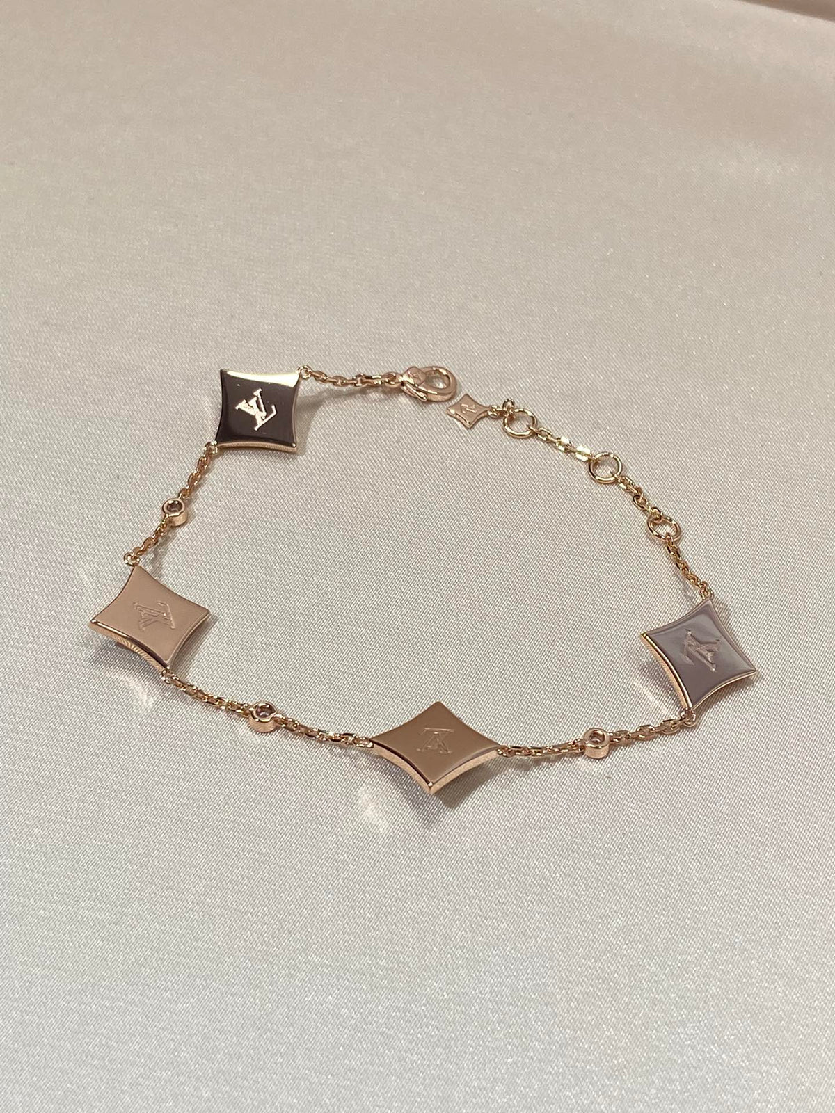 [OrnoraJewelry]Ornora4 MOTIF MOP DIAMOND PINK GOLD BRACELET
