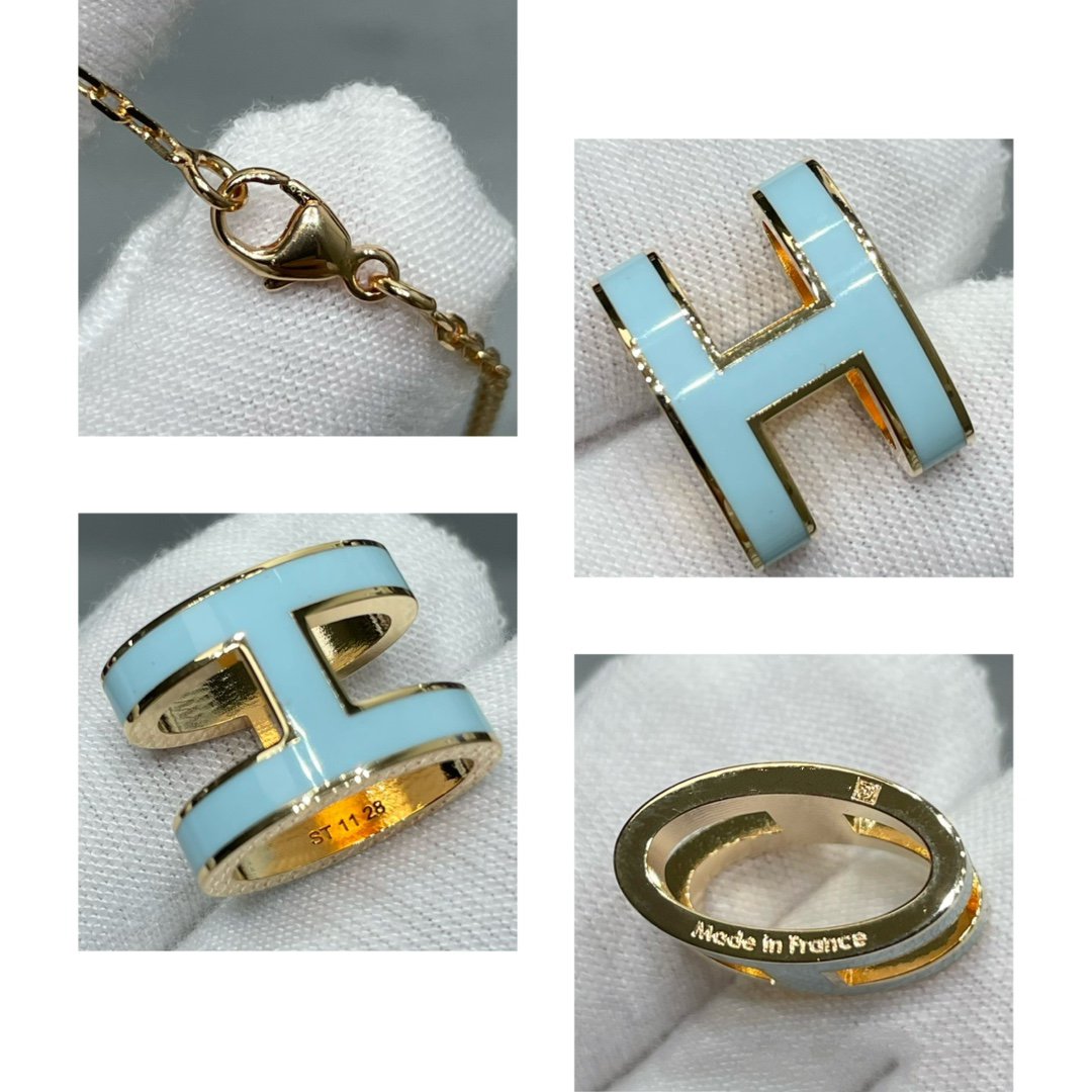 [OrnoraJewelry]POP H SKY BLUE NECKLACE