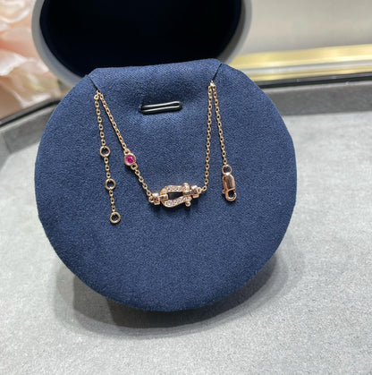 [OrnoraJewelry]FORCE 10 DIAMOND CHAIN LINK PINK GOLD BRACELET