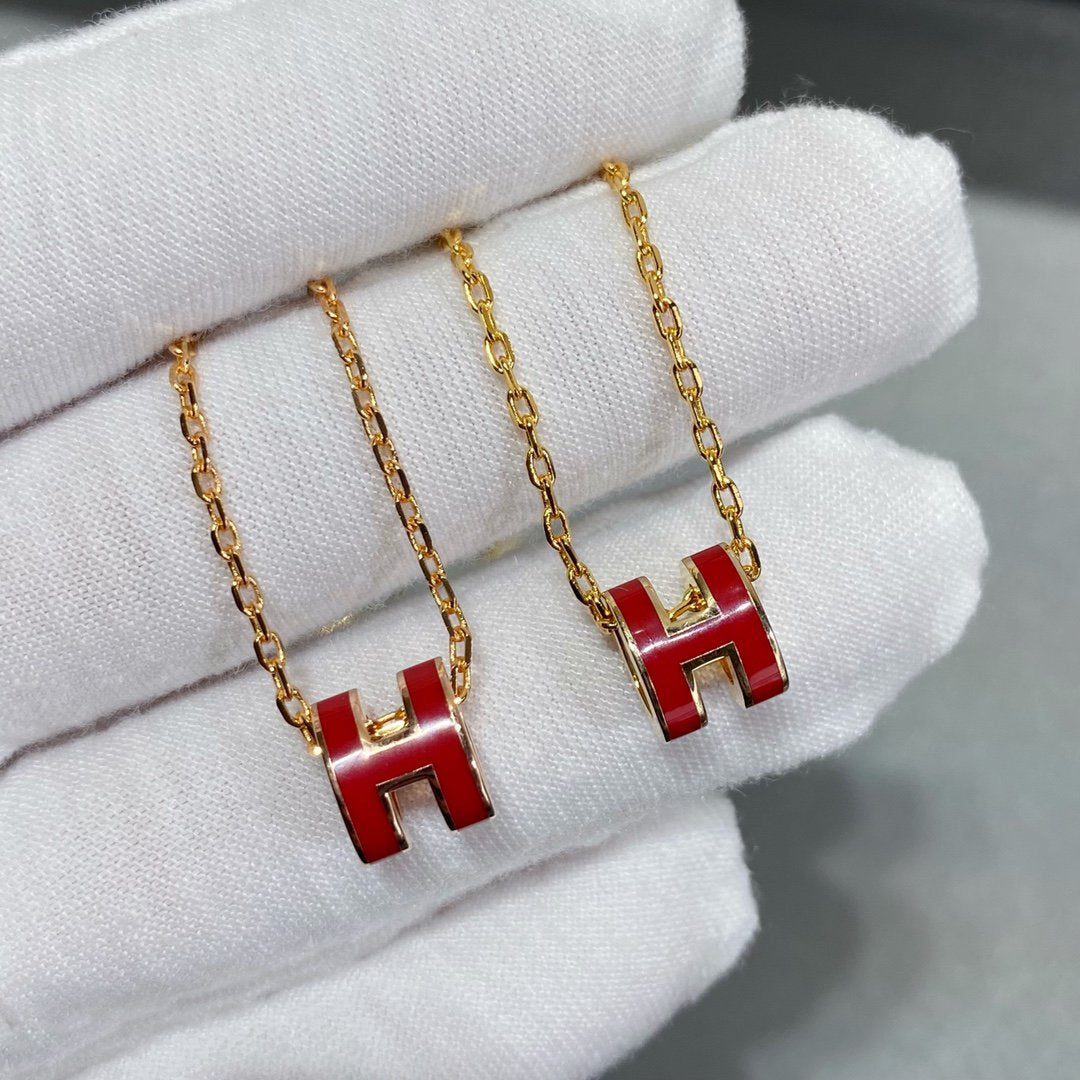 [OrnoraJewelry]MINI POP H NECKLACE