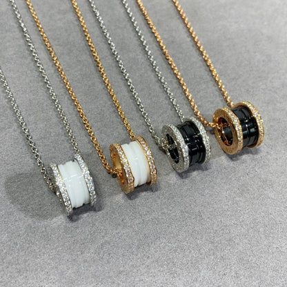 [OrnoraJewelry]ZERO 1 DIAMOND CERAMIC NECKLACE