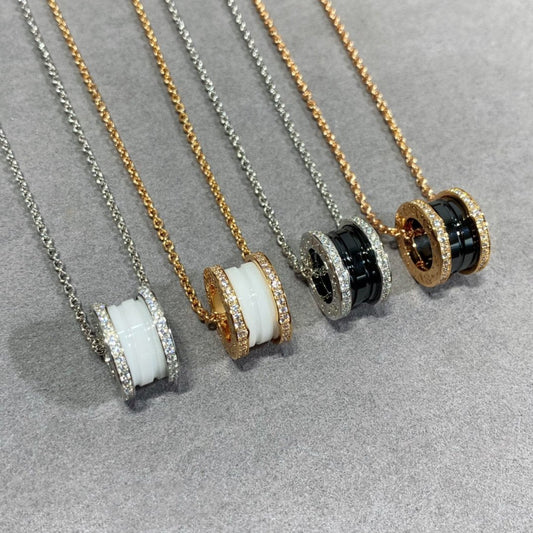 [OrnoraJewelry]ZERO 1 DIAMOND CERAMIC NECKLACE
