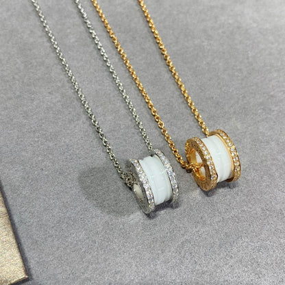[OrnoraJewelry]ZERO 1 DIAMOND CERAMIC NECKLACE