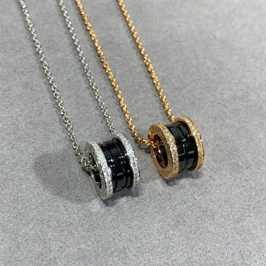 [OrnoraJewelry]ZERO 1 DIAMOND CERAMIC NECKLACE
