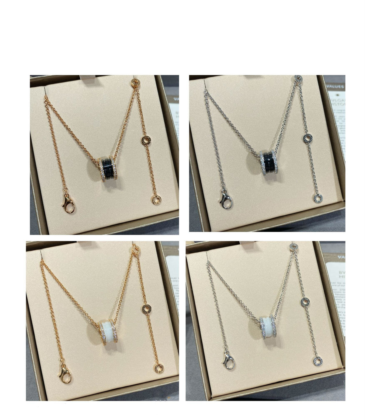 [OrnoraJewelry]ZERO 1 DIAMOND CERAMIC NECKLACE