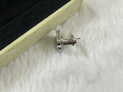 [OrnoraJewelry]CLOVER PIETERSITE MEDIUM STUD EARRINGS