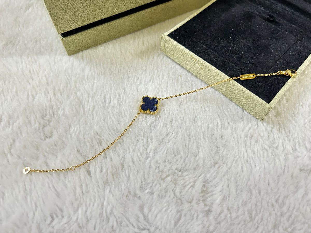 [OrnoraJewelry]CLOVER 1 MOTIF PIETERSITE BRACELET