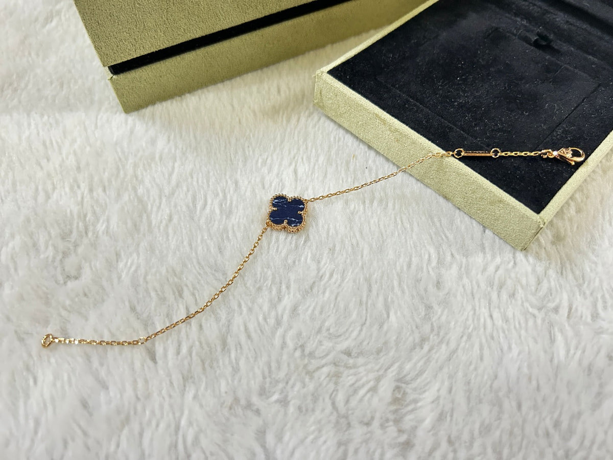 [OrnoraJewelry]CLOVER 1 MOTIF PIETERSITE BRACELET