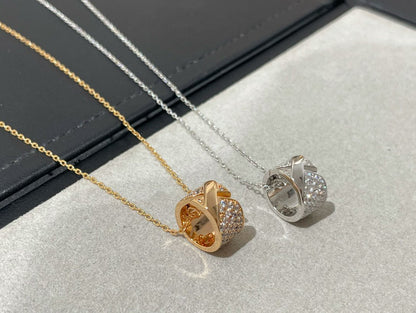 [OrnoraJewelry]LIENS EVIDENCE DIAMOND PAVED NECKLACE