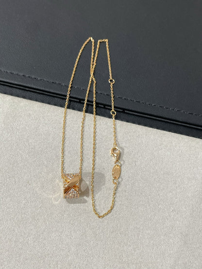 [OrnoraJewelry]LIENS EVIDENCE DIAMOND PAVED NECKLACE