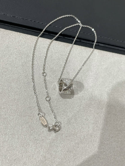 [OrnoraJewelry]LIENS EVIDENCE DIAMOND PAVED NECKLACE