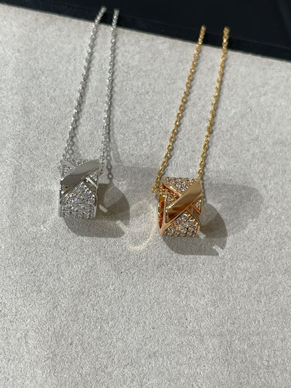 [OrnoraJewelry]LIENS EVIDENCE DIAMOND PAVED NECKLACE