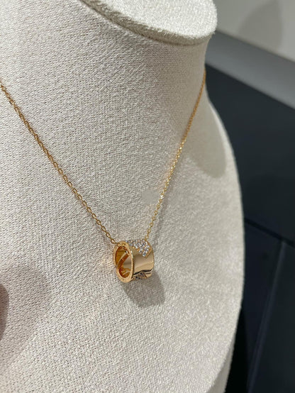 [OrnoraJewelry]LIENS EVIDENCE DIAMOND PAVED NECKLACE