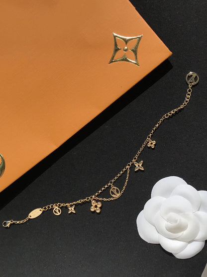 [OrnoraJewelry]BLOOMING PINK GOLD MOP BRACELET
