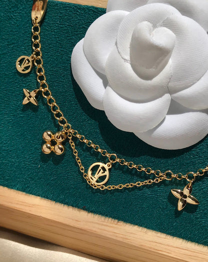 [OrnoraJewelry]BLOOMING PINK GOLD MOP BRACELET