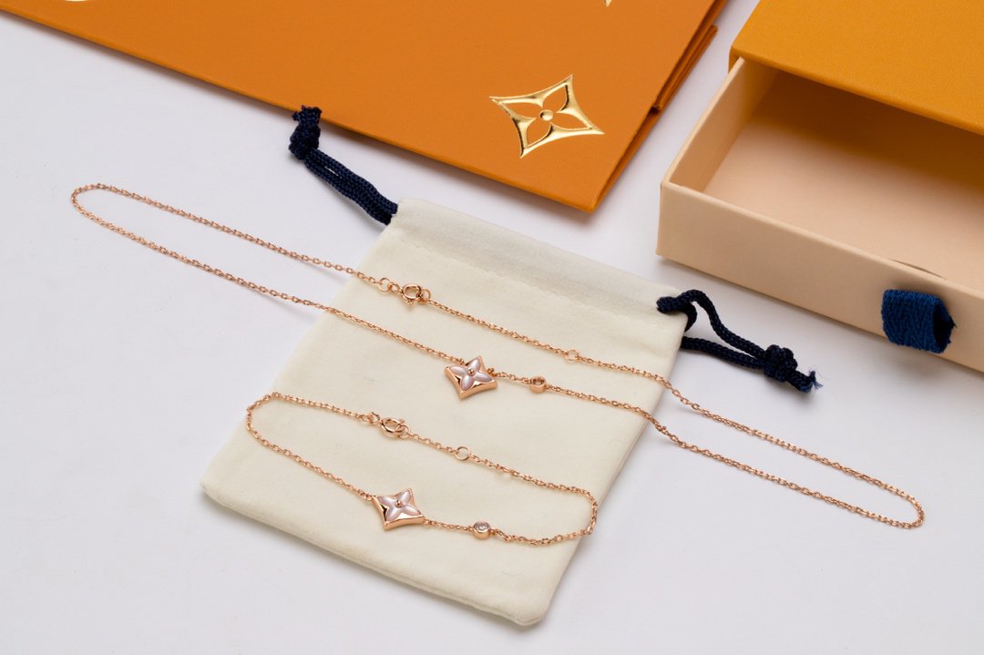 [OrnoraJewelry]OrnoraPINK MOP 1 DIAMOND PINK GOLD NECKLACE
