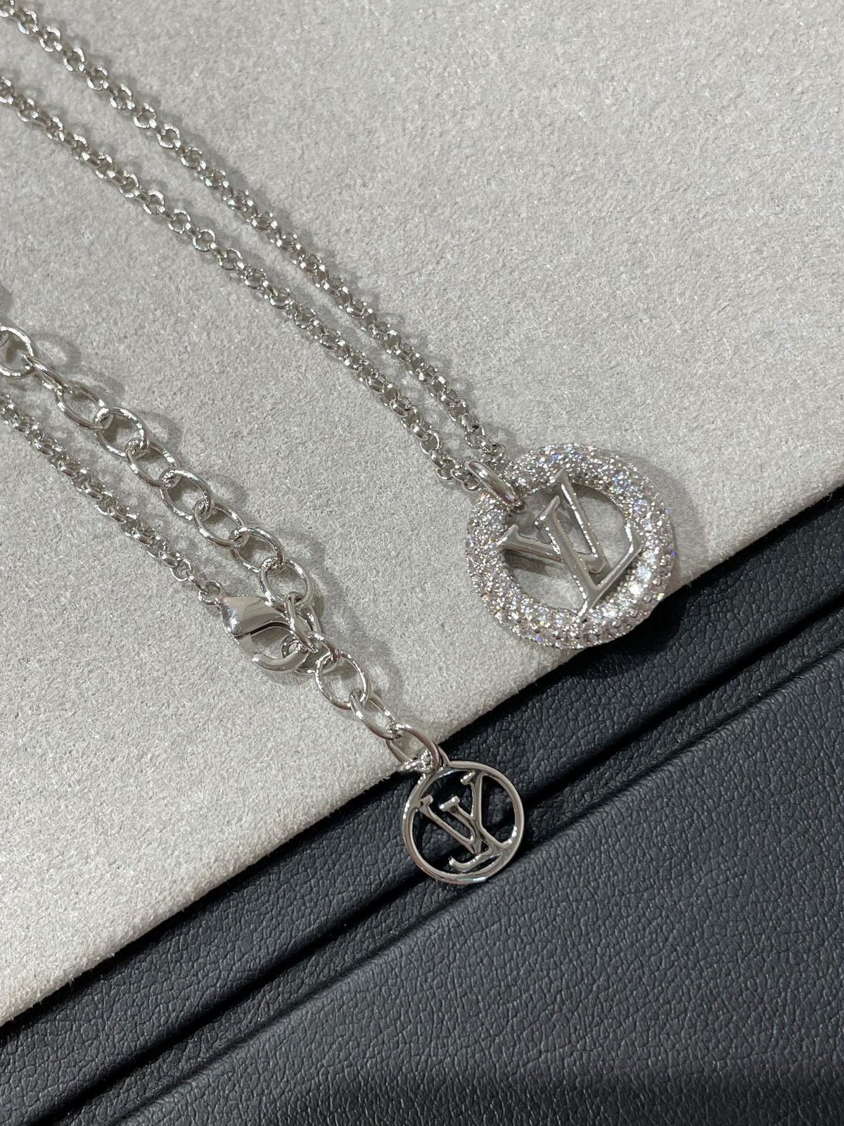 [OrnoraJewelry]BY NIGHT DIAMOND PAVED NECKLACE