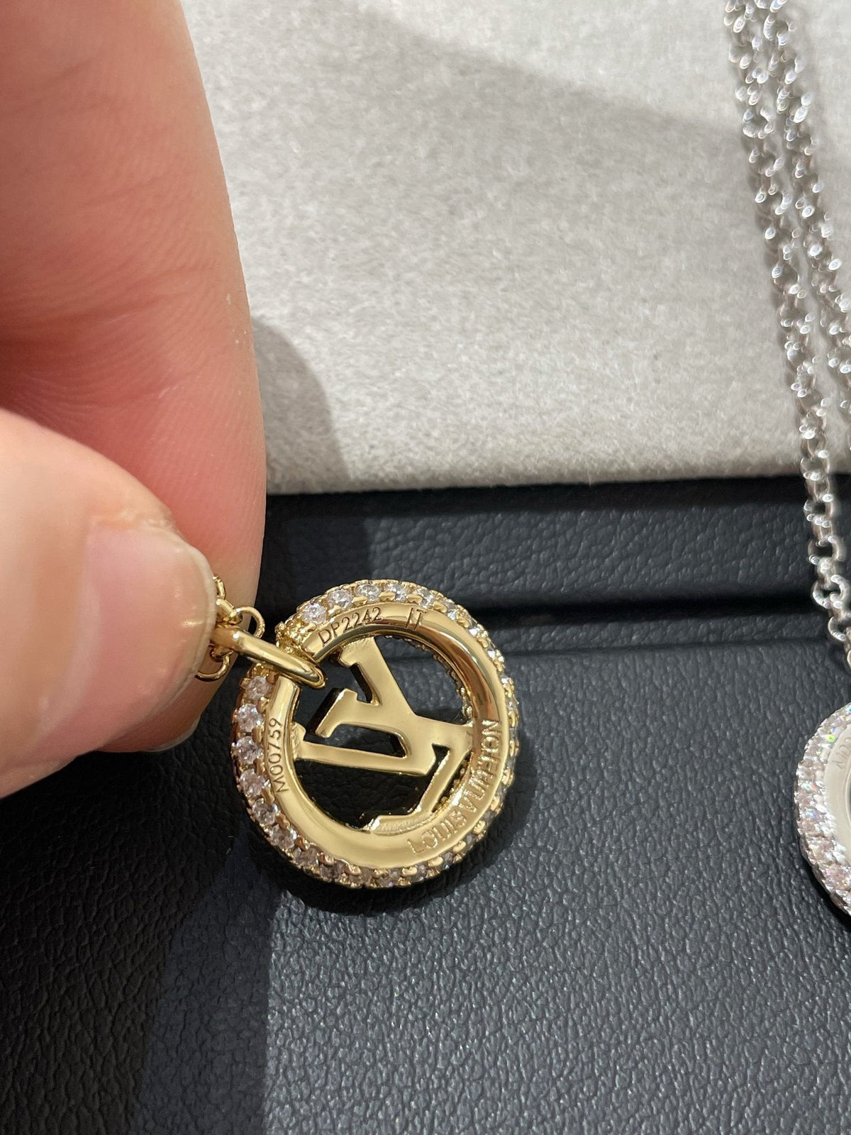 [OrnoraJewelry]BY NIGHT DIAMOND PAVED NECKLACE
