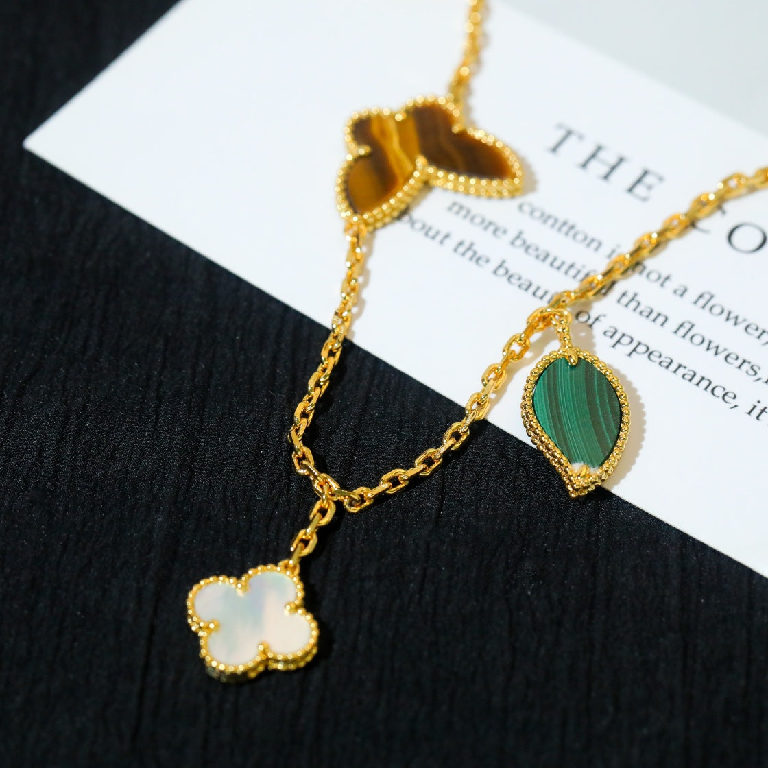 [OrnoraJewelry]LUCKY SPRING 5 MOTIF GOLD BRACELET