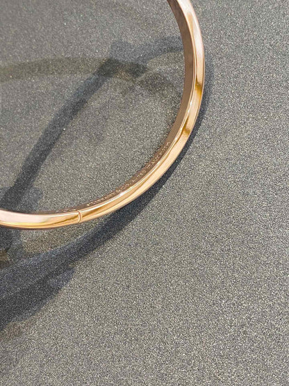 [Ornora Jewelry]NARROW T1 HINGED BANGLE DIAMOND PINK GOLD