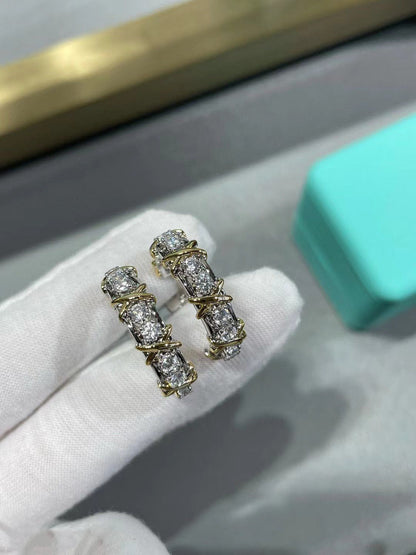 [Ornora Jewelry]SCHLUMBERGER GOLD DIAMOND EARRINGS