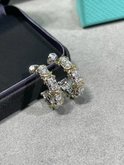 [Ornora Jewelry]SCHLUMBERGER GOLD DIAMOND EARRINGS