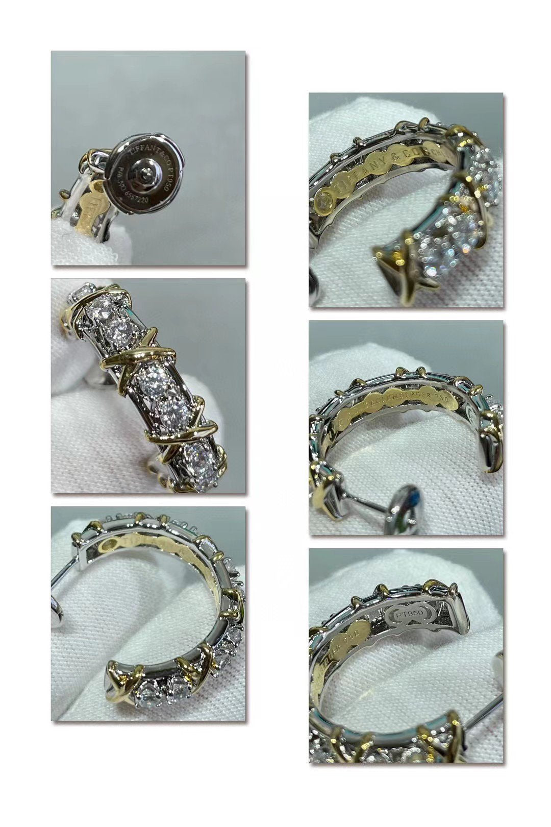[Ornora Jewelry]SCHLUMBERGER GOLD DIAMOND EARRINGS