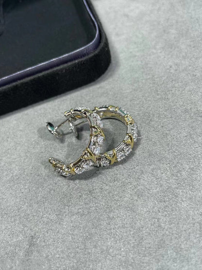 [Ornora Jewelry]SCHLUMBERGER GOLD DIAMOND EARRINGS