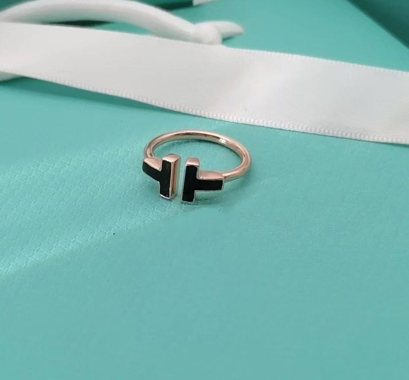 [Ornora Jewelry]T SMALL ONYX PINK GOLD RING