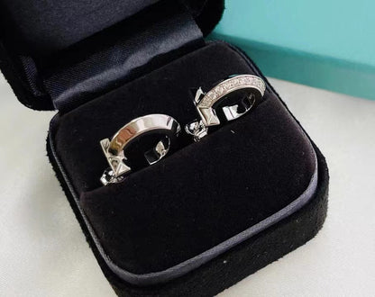[Ornora Jewelry]T1 HOOP DIAMOND EARRINGS